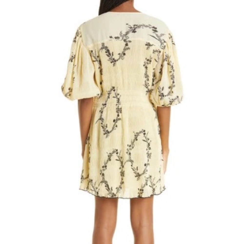 GANNI Pleated Georgette Smock Dress - Picture 3 of 10